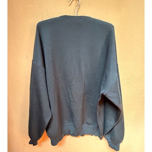 St. Croix Shop Mens XL Classic V-Neck Pullover Sweater Wool Blue Knit Casual - Picture 2 of 8